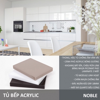 Tủ bếp Acrylic - Noble