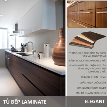 Tủ bếp Laminate - Elegant