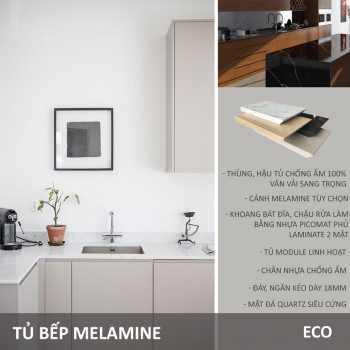 Tủ bếp Melamine - Eco